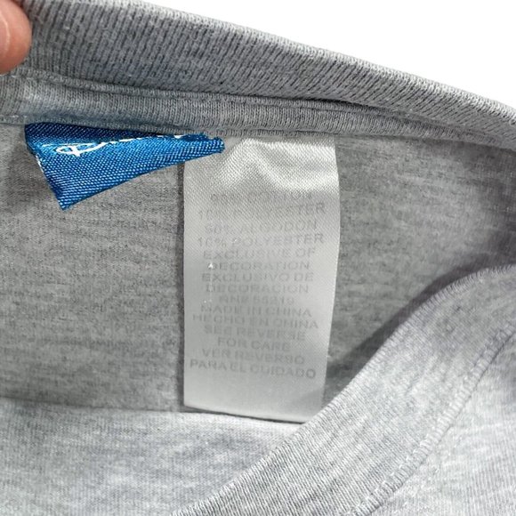 Disney Gray Mickey Mouse Short Sleeve Embroidered T-Shirt- Women's Large - Picture 5 of 8